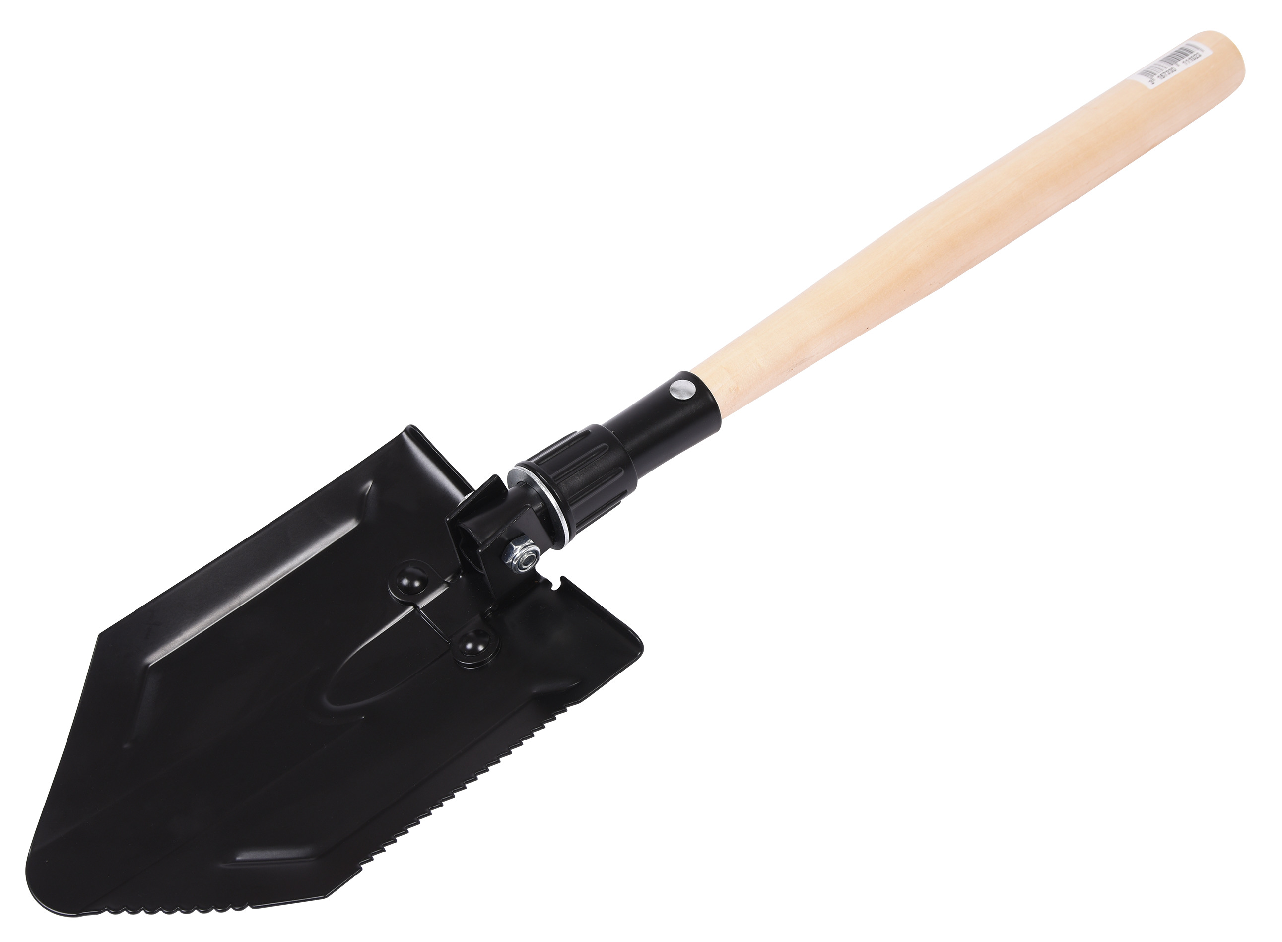 Pelle-pioche pliante 14 cm manche bois