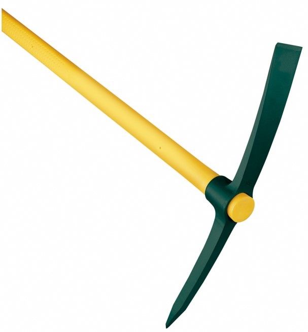 Pioches de jardin et terrassier douille ronde manche novamax 90 cm