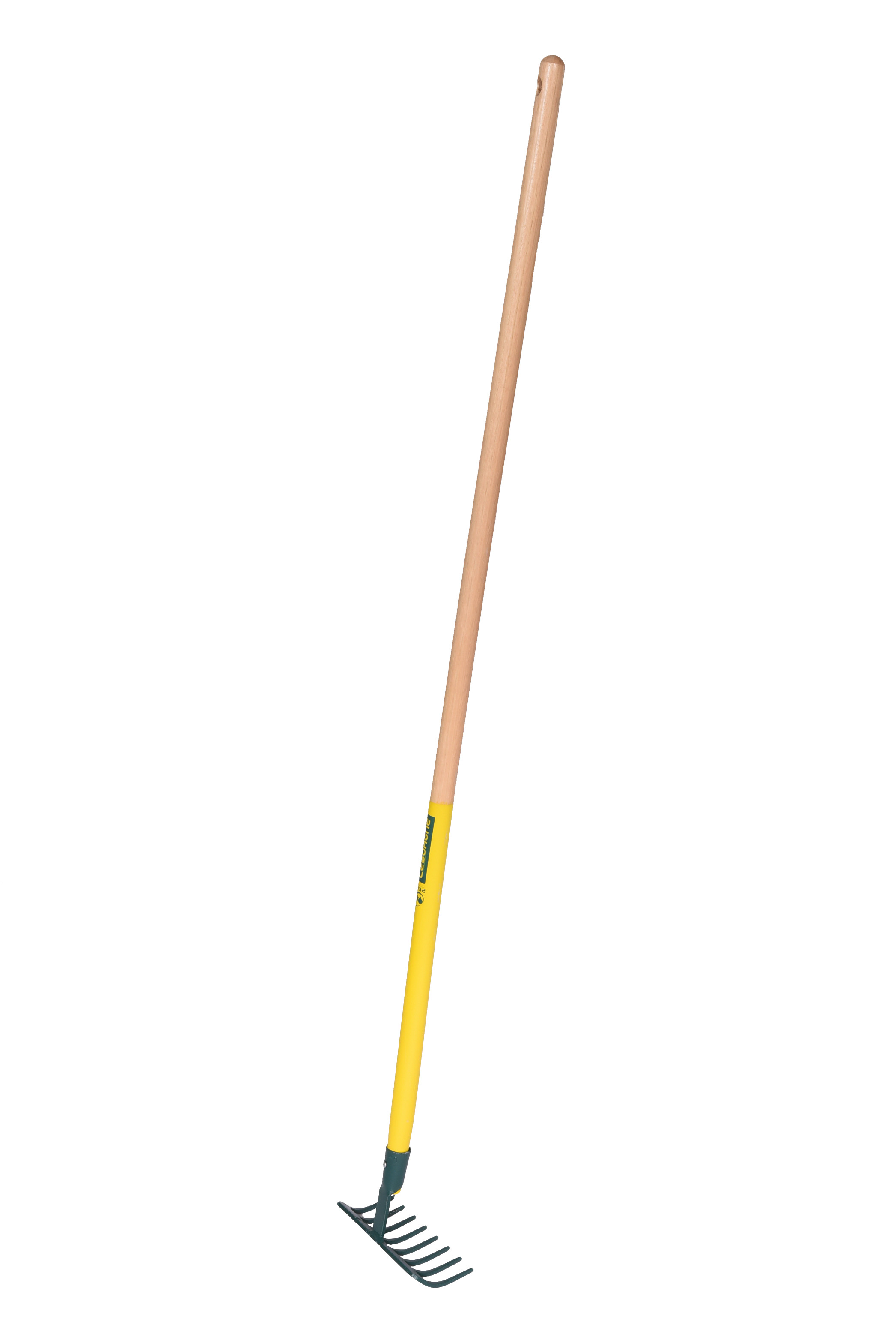 Râteau 8 dents courbes Compact manche bois certifié PEFC 100% 130 cm