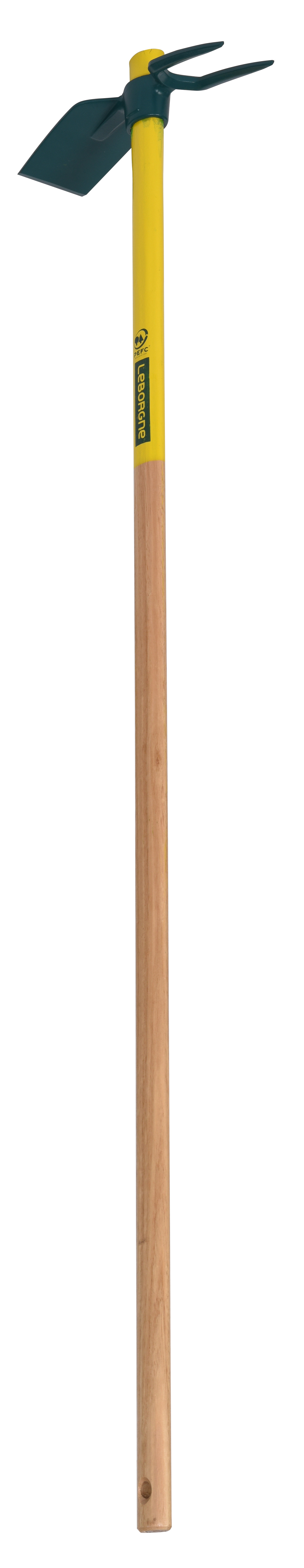 Serfouette forgée Duopro douille ovale panne et fourche 30 cm manche bois certifié PEFC 100% 130 cm