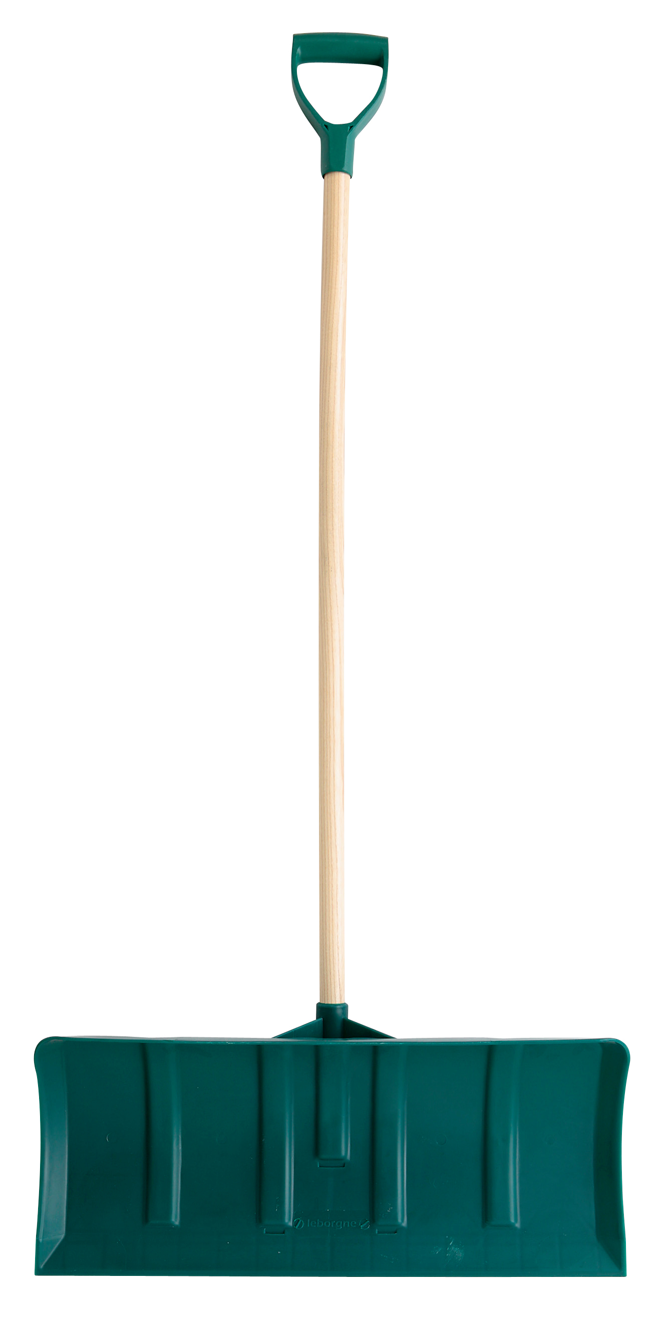 Poussoir polymère manche bois certifié PEFC 100% 150 cm avec poignée plastique