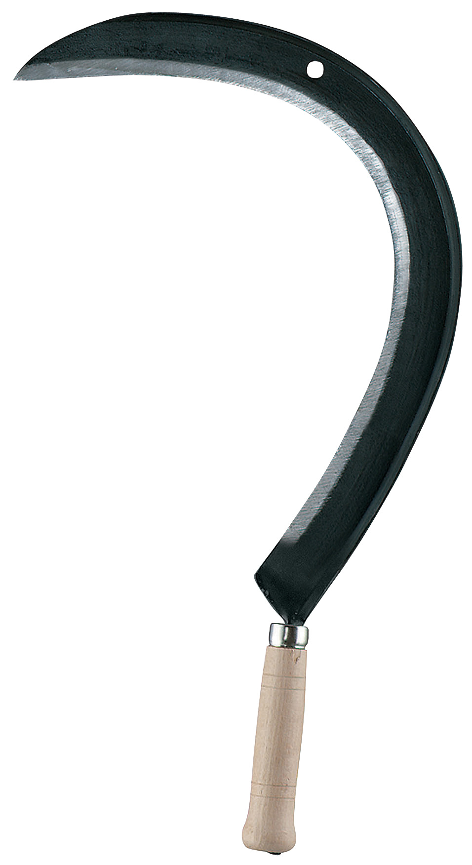 Faucille à broussailles coudée 50 cm manche bois