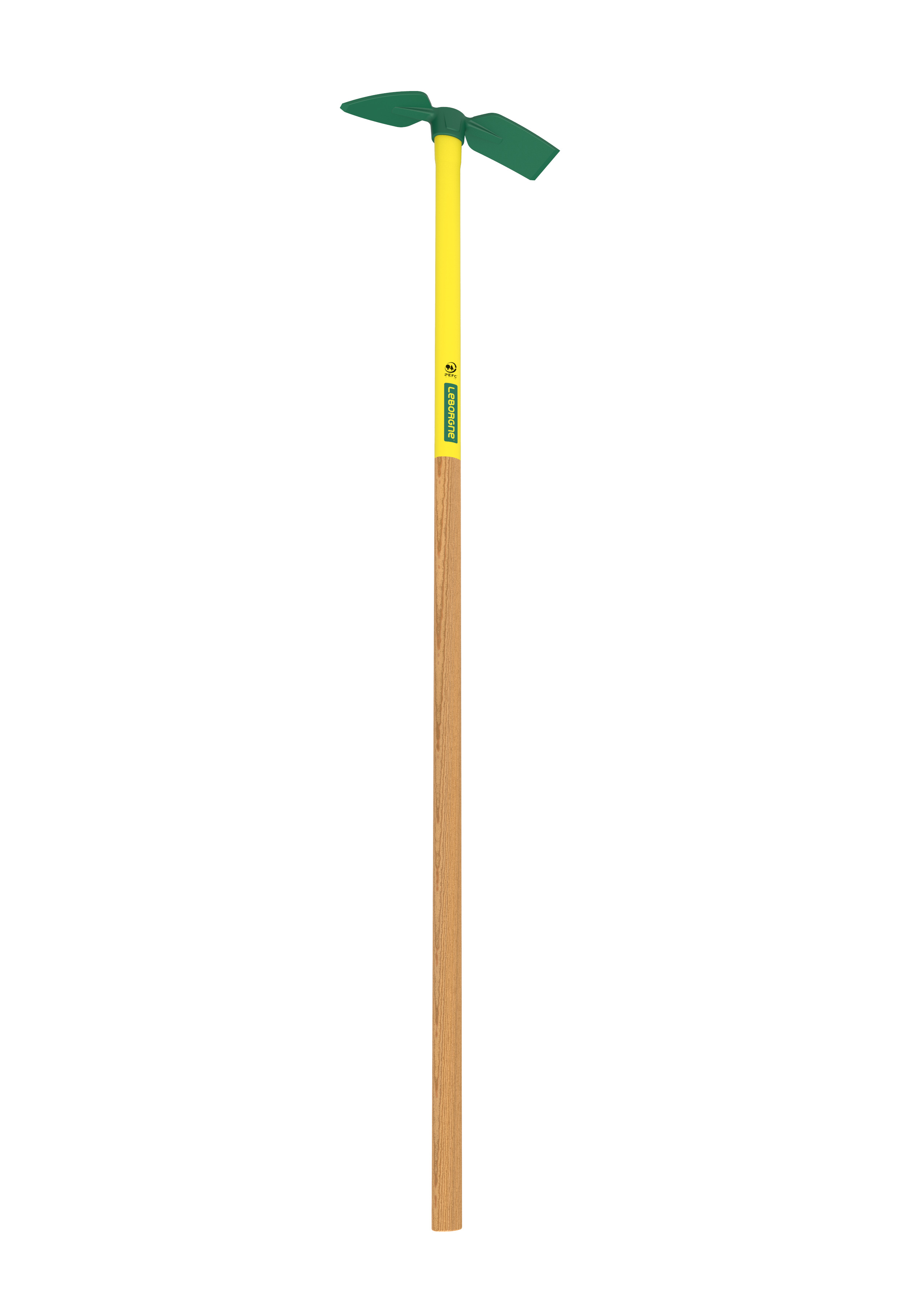 Serfouette forgée Duopro douille ovale panne et langue 30 cm manche bois certifié PEFC 100% 130 cm