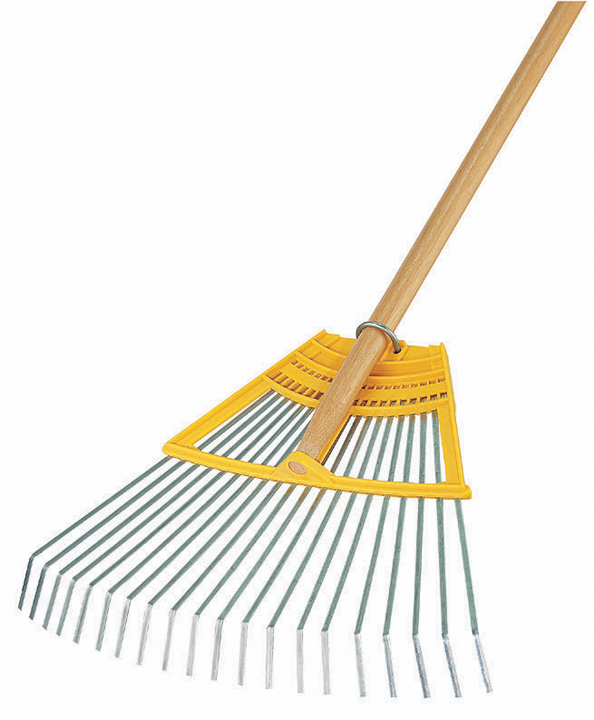 Râteau multi-services fil rond 20 dents manche bois certifié PEFC 100% 150 cm