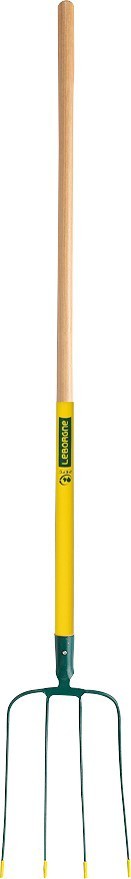 Fourche à fumier 4 dents douille manche bois certifié PEFC 100% 130 cm