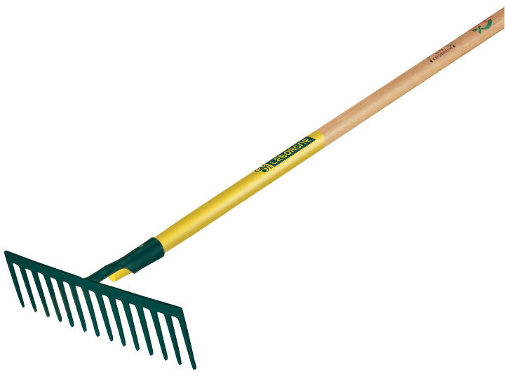 Râteau 16 dents droites manche bois certifié PEFC 100% 150 cm