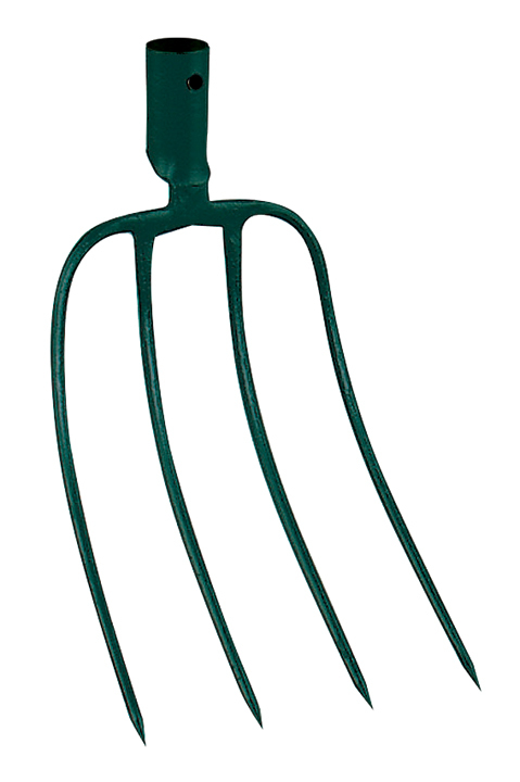 Fourche fumier 4 dents douille 22 cm sans manche