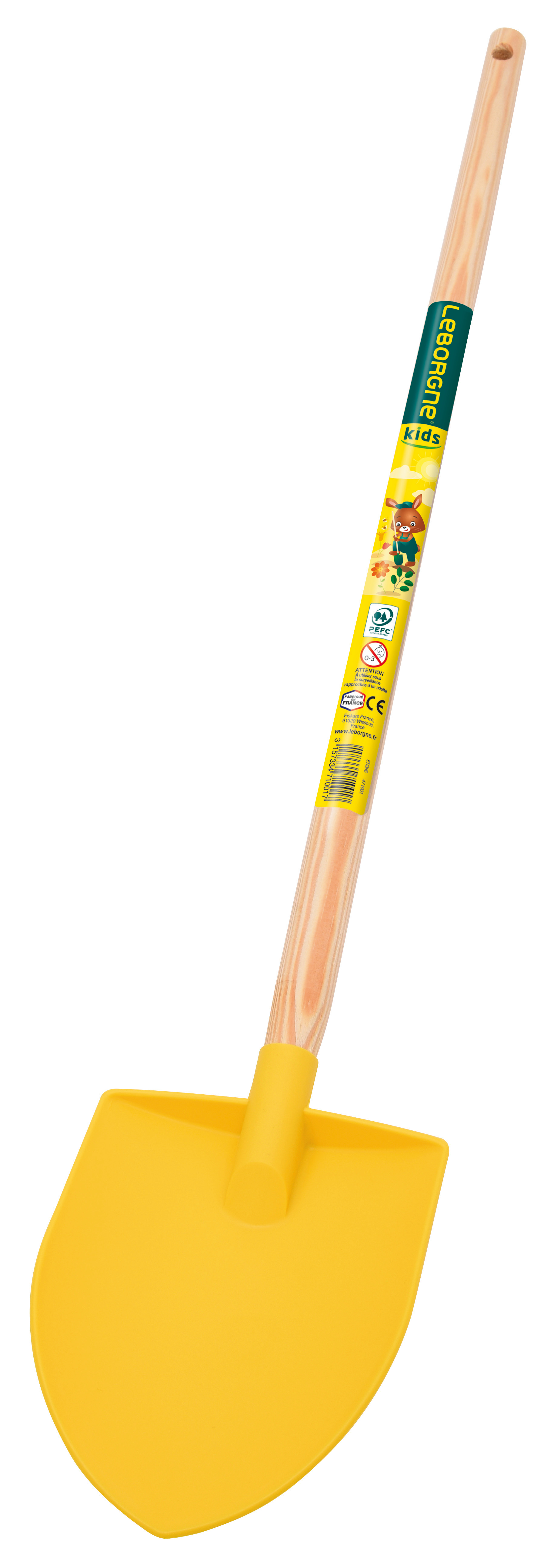 Bêche Plastique Enfant manche bois certifié PEFC 100%