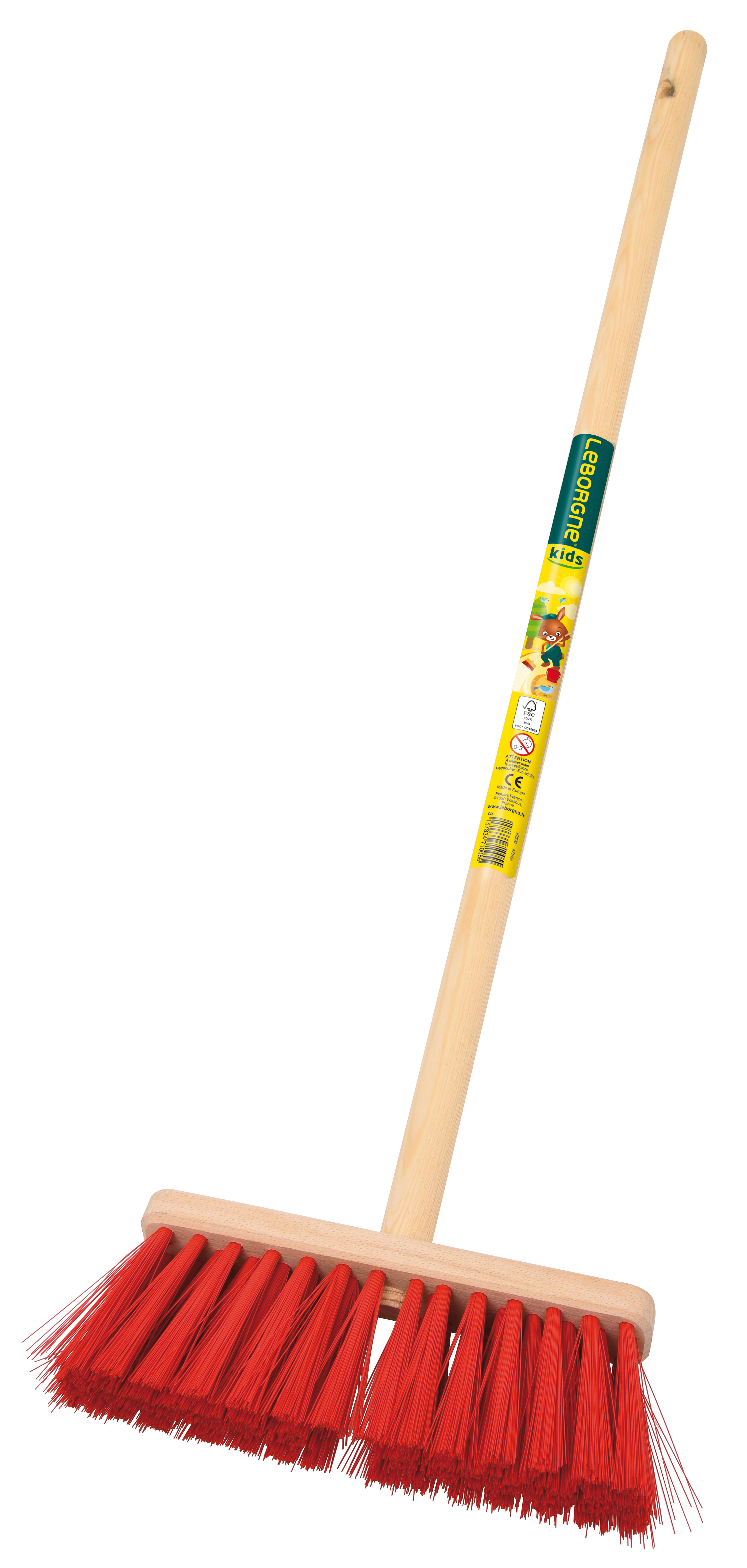 Balai Canto Plastique Enfant manche bois certifié FSC 100%