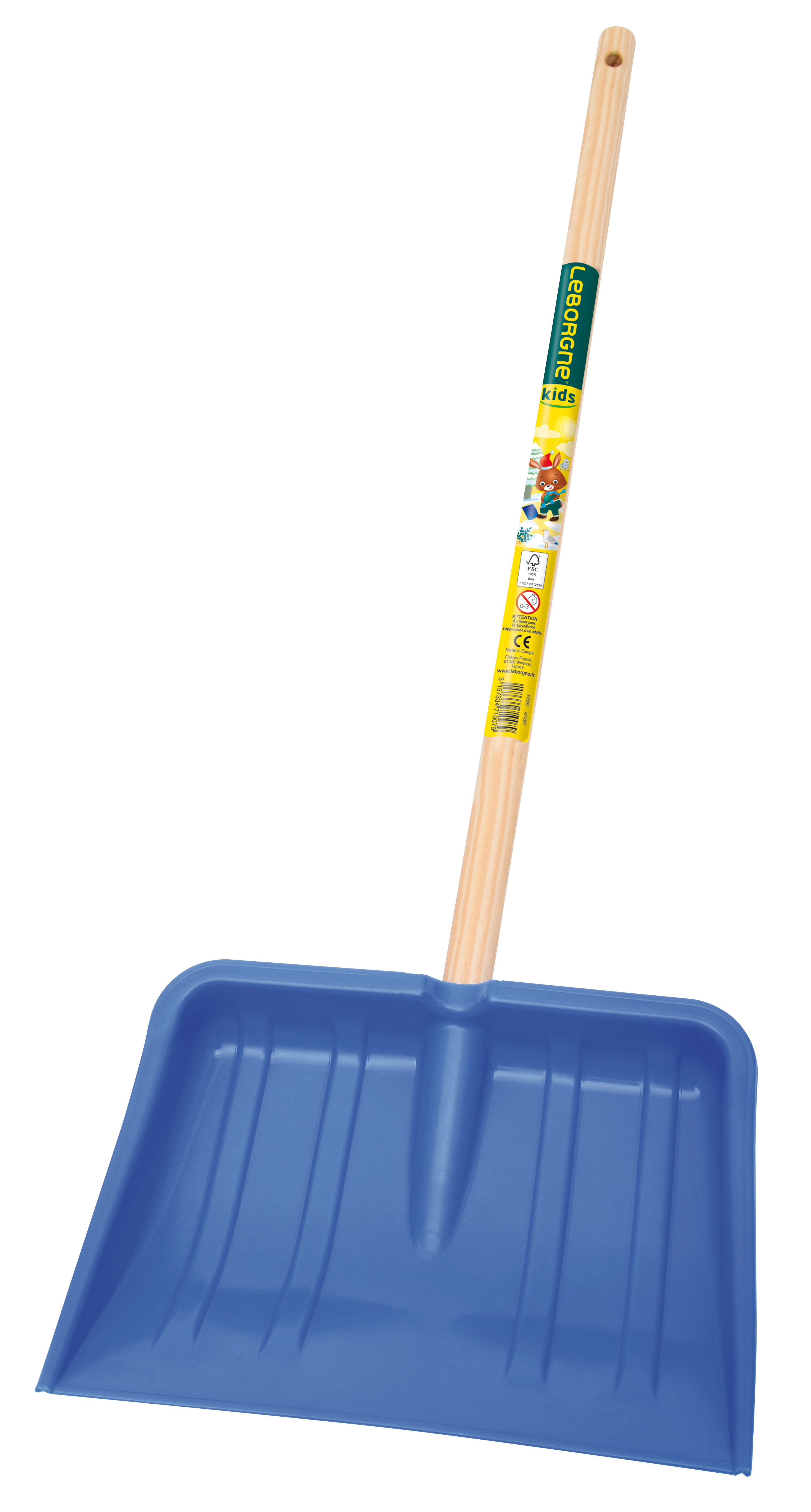 Pelle Extra Large Plastique Enfant manche bois certifié PEFC 100%