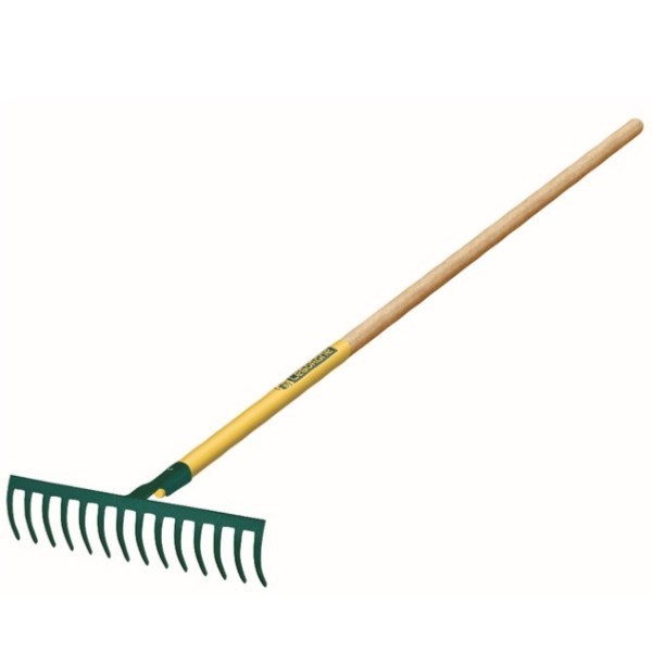 Râteau 16 dents courbes manche bois certifié PEFC 100% 150 cm